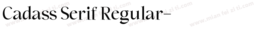 Cadass Serif Regular字体转换